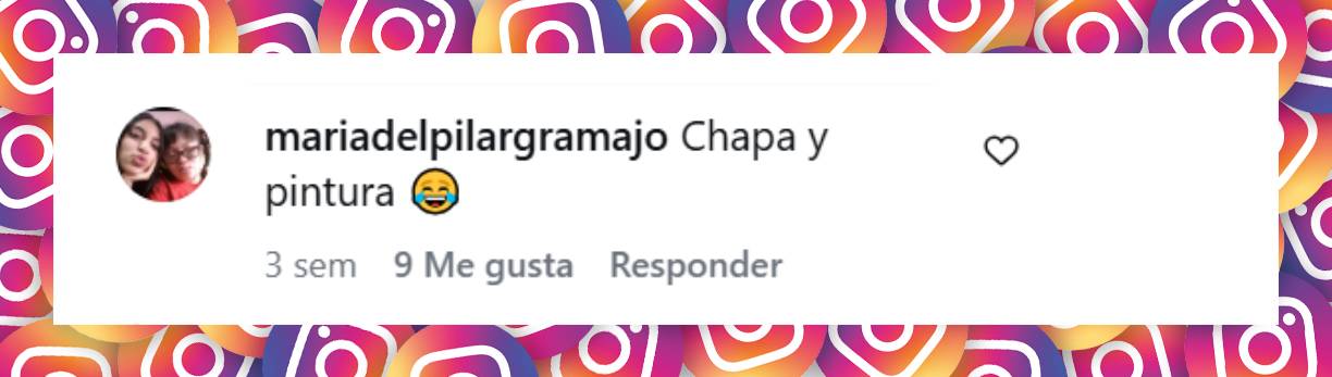 Comentario de una internauta | Fuente: Instagram/estetica.fb