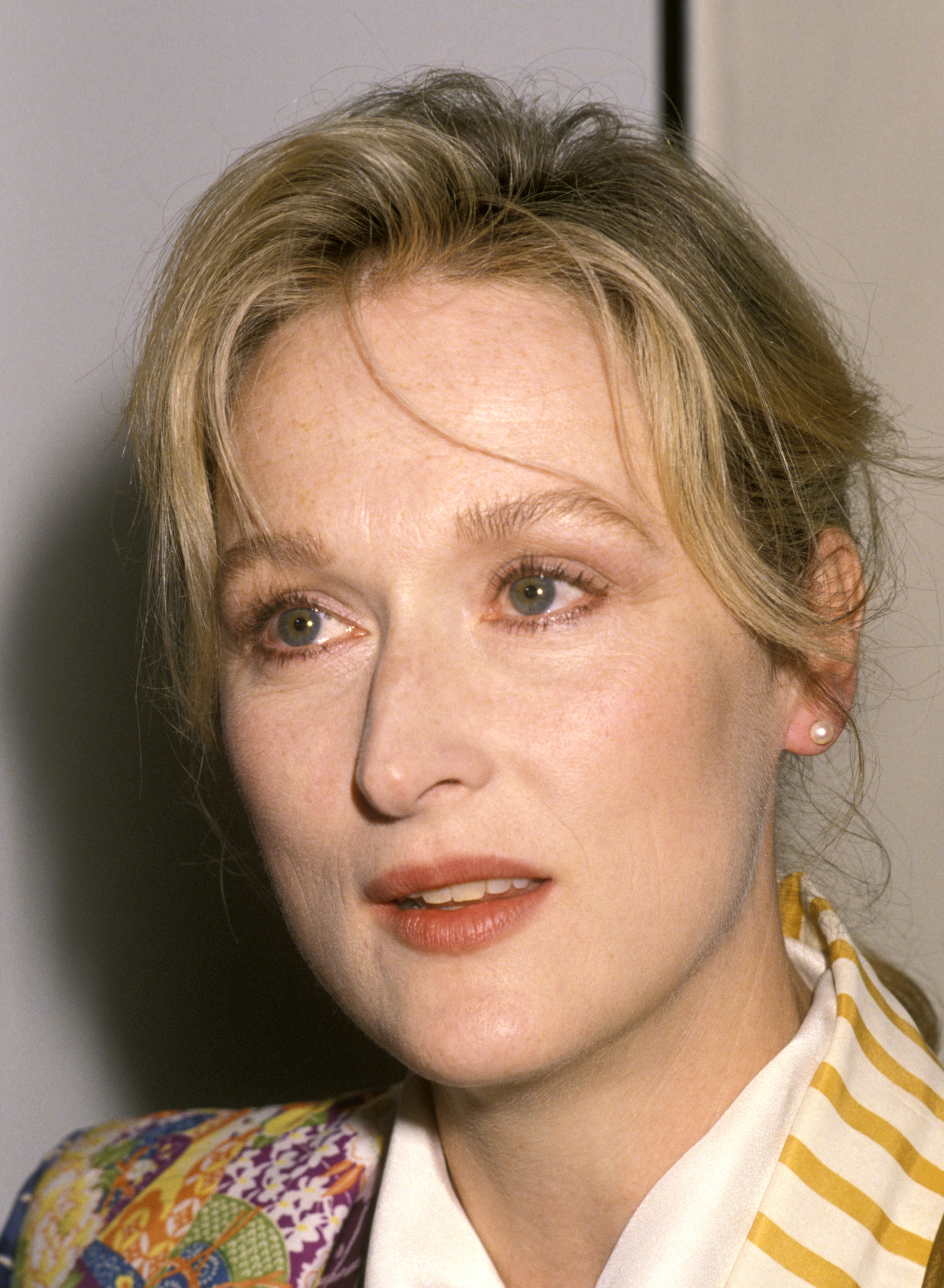 Meryl Streep durante el acto "Artists Unite for Big Green" el 31 de mayo de 1990, en Santa Mónica, California. | Fuente: Getty Images