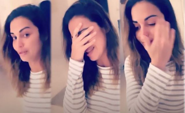 Lara Álvarez compartió sus lágrimas despidiéndose de Choco antes de partir a 'Supervivientes 2020'. | Foto: Instagram/Laruka