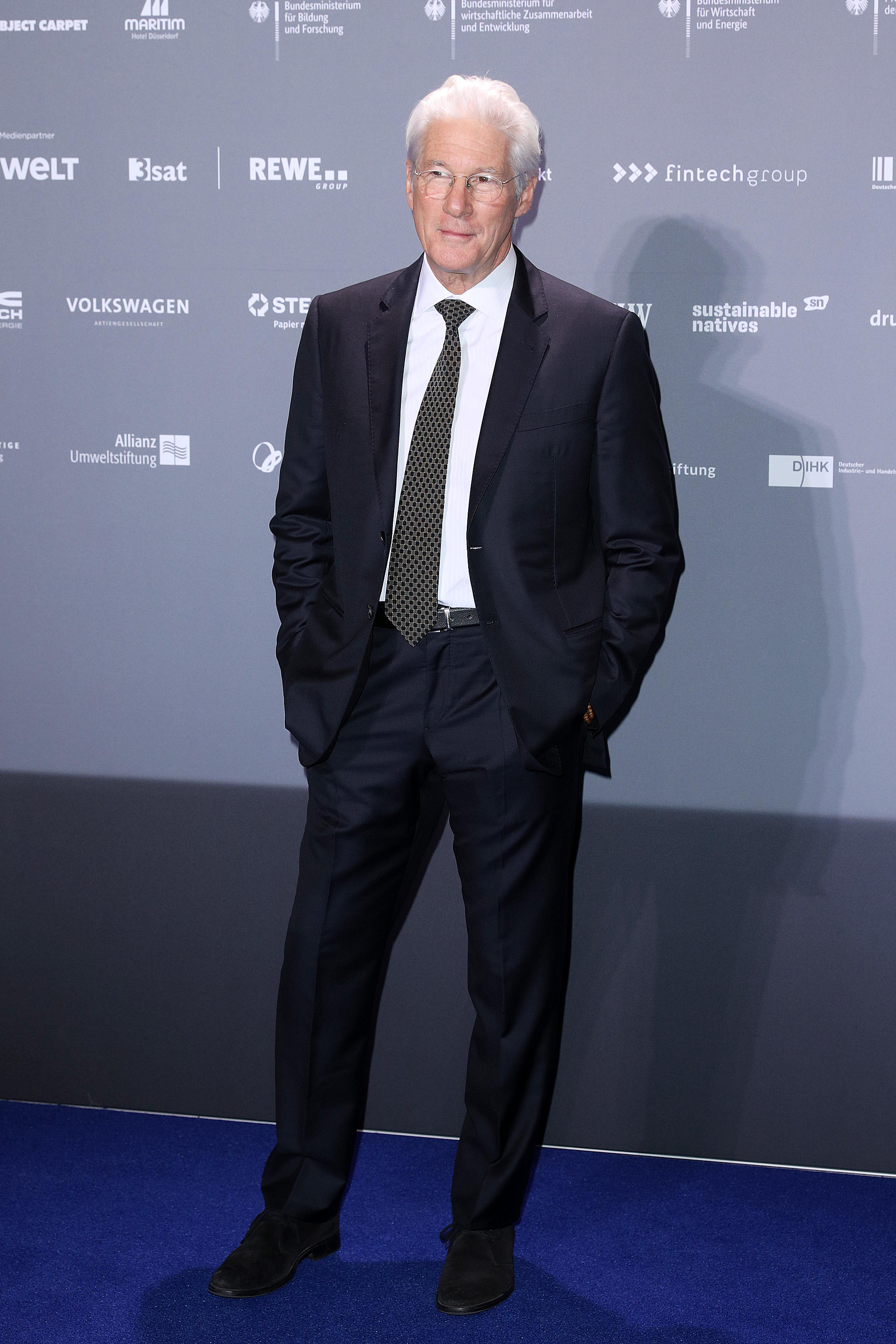 Richard Gere en el Premio Alemán a la Sostenibilidad en Dusseldorf, Alemania, el 7 de diciembre de 2018 | Fuente: Getty Images
