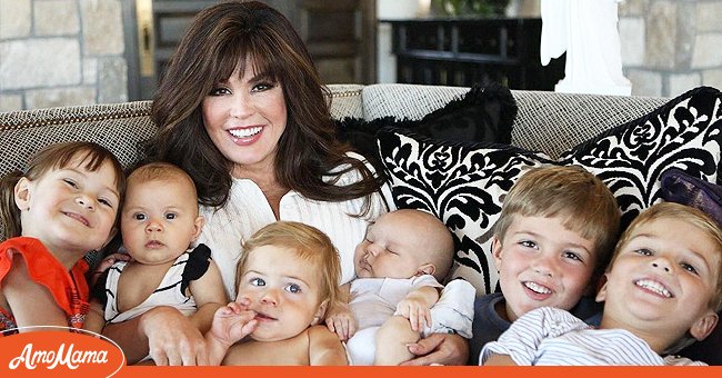 Marie Osmond y sus hijos. | Foto: Getty Images