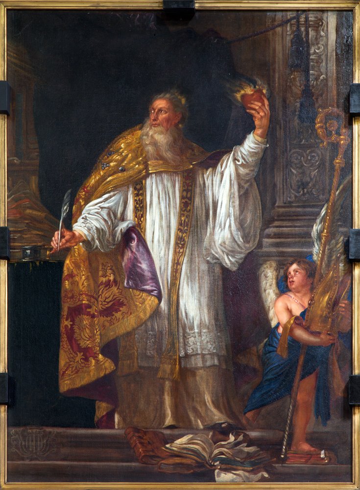 Pintura de San Agustín hecha por Lucas II Franchois de Jonge.| Fuente: Shutterstock
