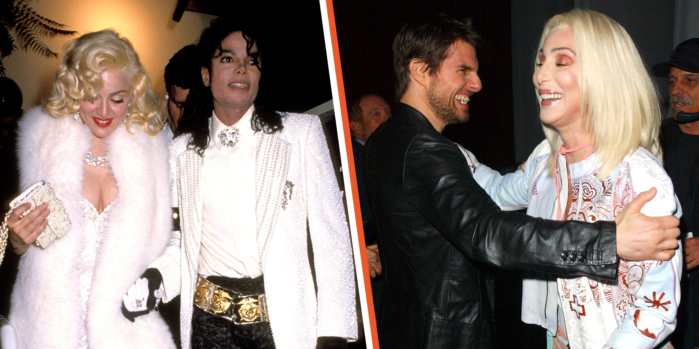 Madonna y Michael Jackson | Tom Cruise y Cher | Foto: Getty Images