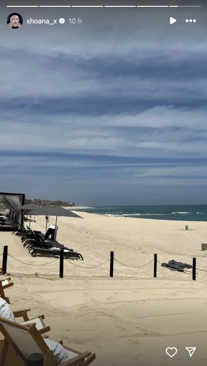 Playa de Cabo San Lucas vista en una historia de Instagram del 12 de mayo de 2024 | Fuente: Instagram.com/xhoana_x/