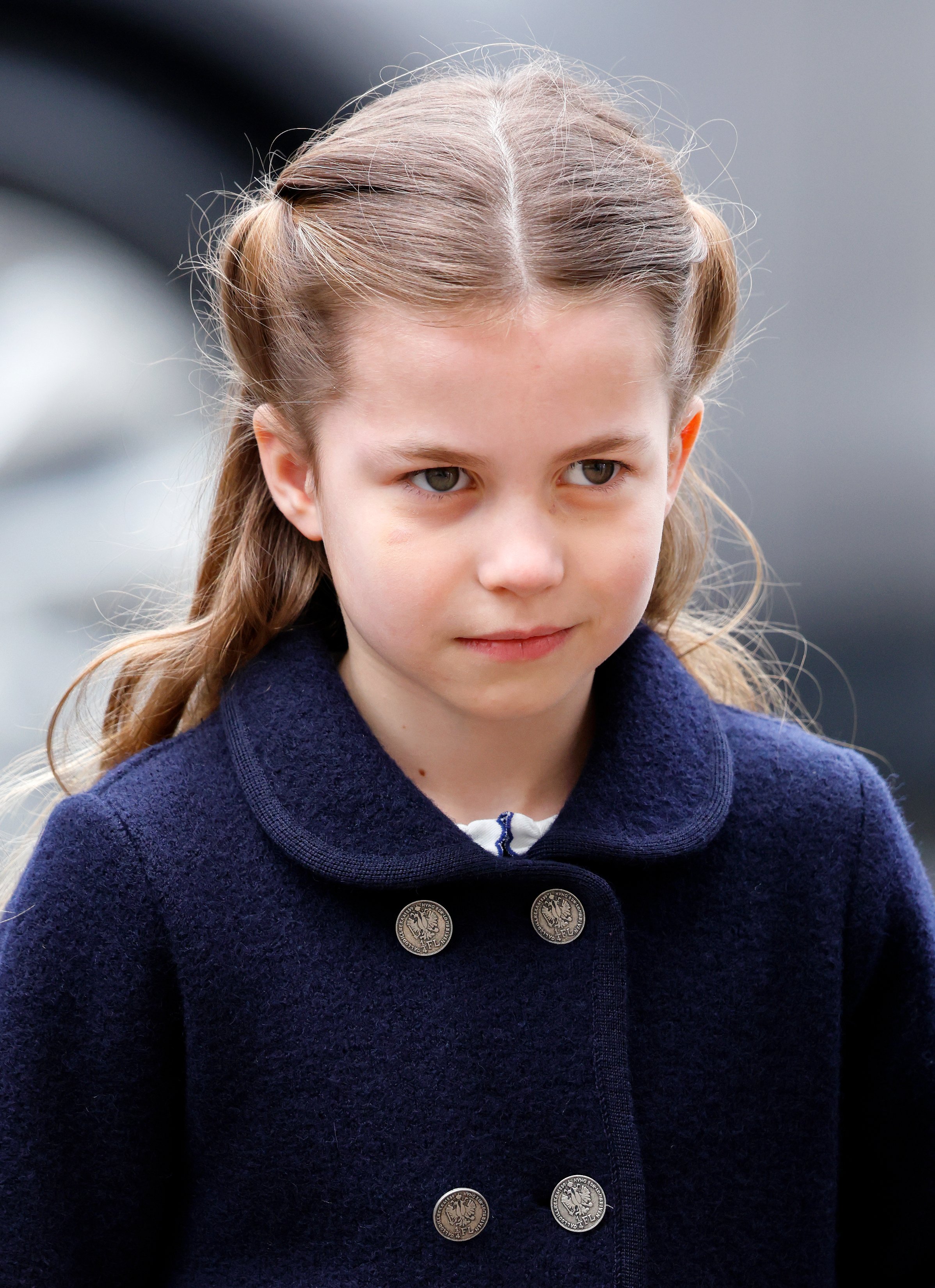 La princesa Charlotte durante un Servicio de Acción de Gracias por la vida del príncipe Philip en la Abadía de Westminster el 29 de marzo de 2022, en Londres, Inglaterra | Foto: Getty Images