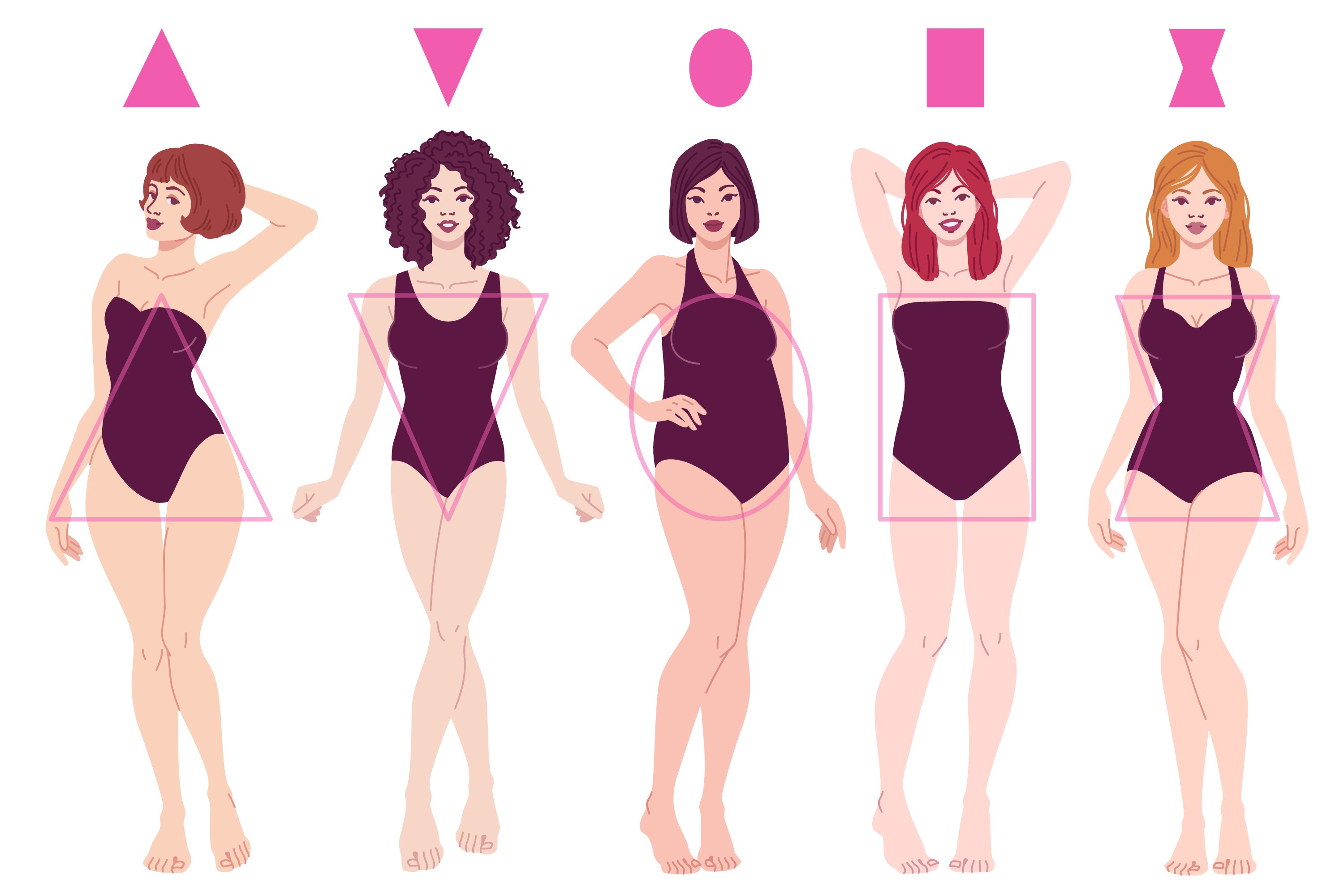 Ilustración de los diferentes tipos de cuerpos femeninos. | Foto: Shutterstock
