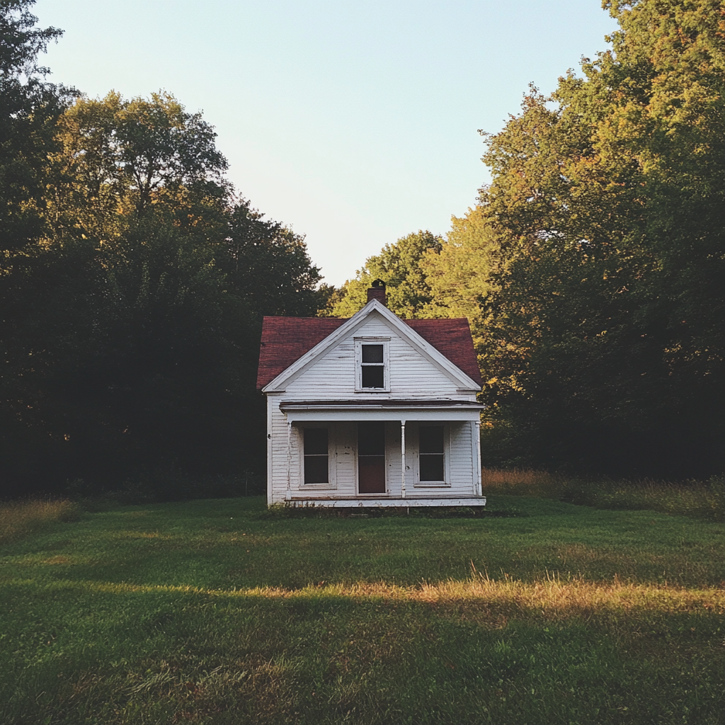 Una casita en un campo | Fuente: Midjourney