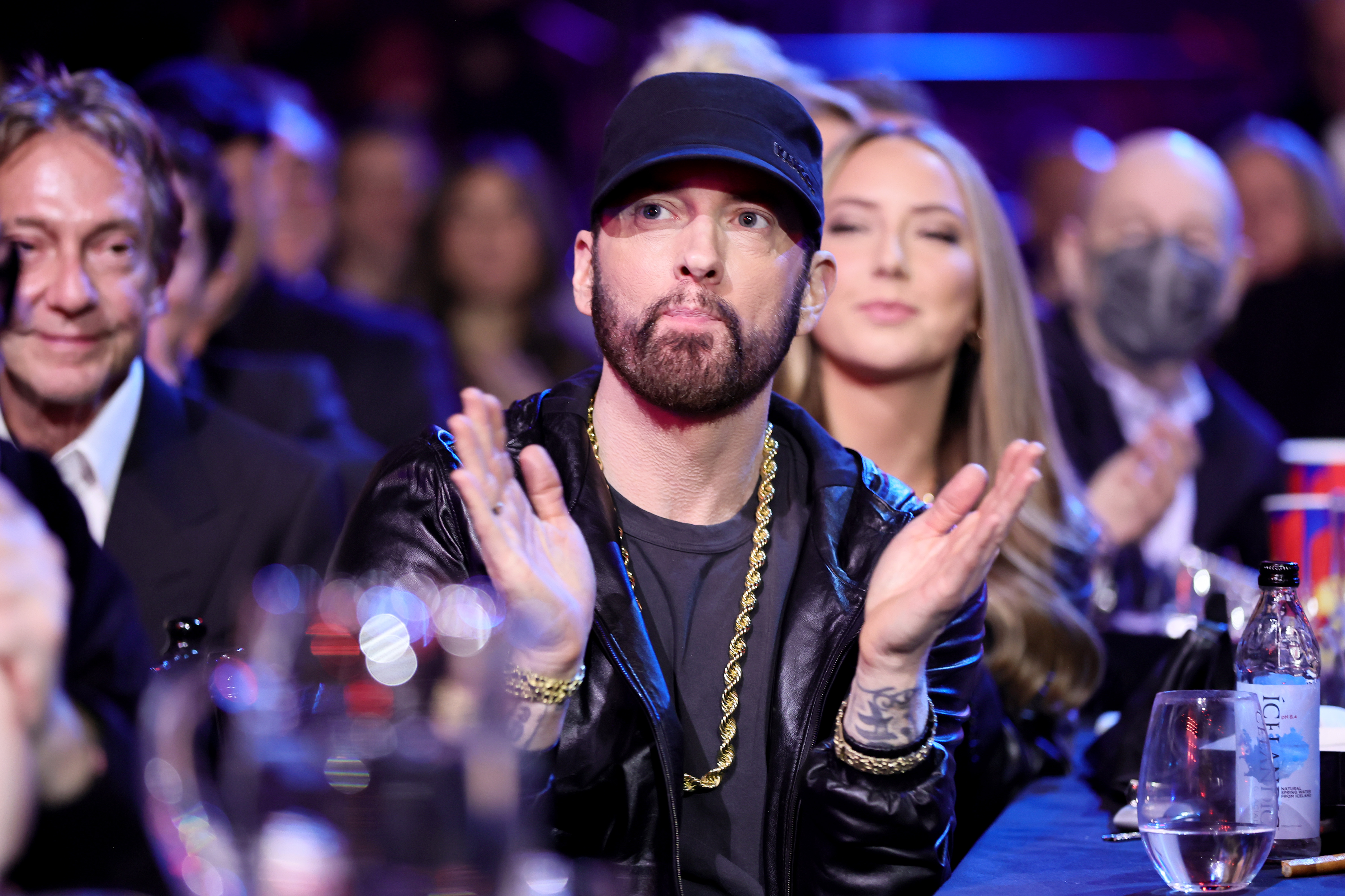 Eminem asiste a la 37ª Ceremonia Anual de Inducción al Salón de la Fama del Rock and Roll el 05 de noviembre de 2022 | Fuente: Getty Images