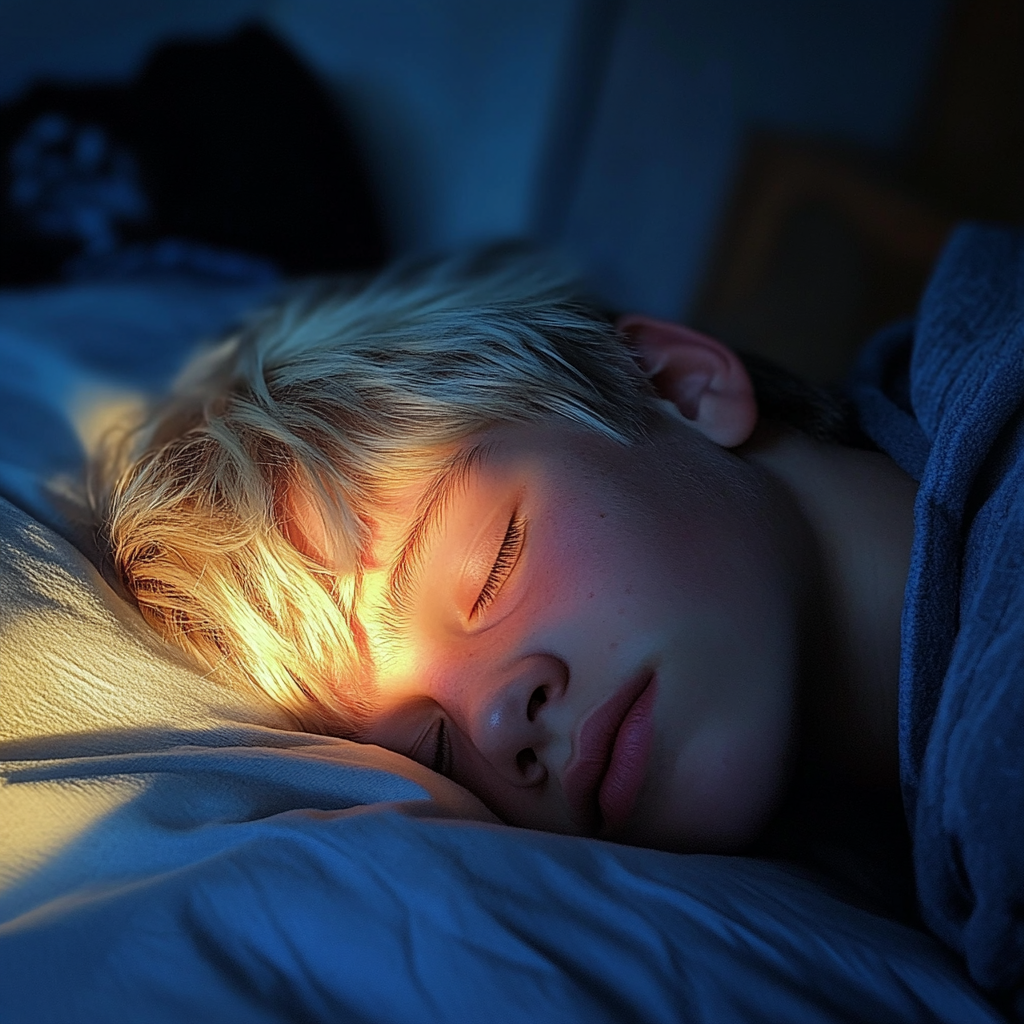 Un niño dormido | Fuente: Midjourney