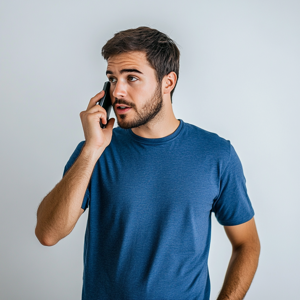 Un hombre hablando por teléfono | Fuente: Midjourney