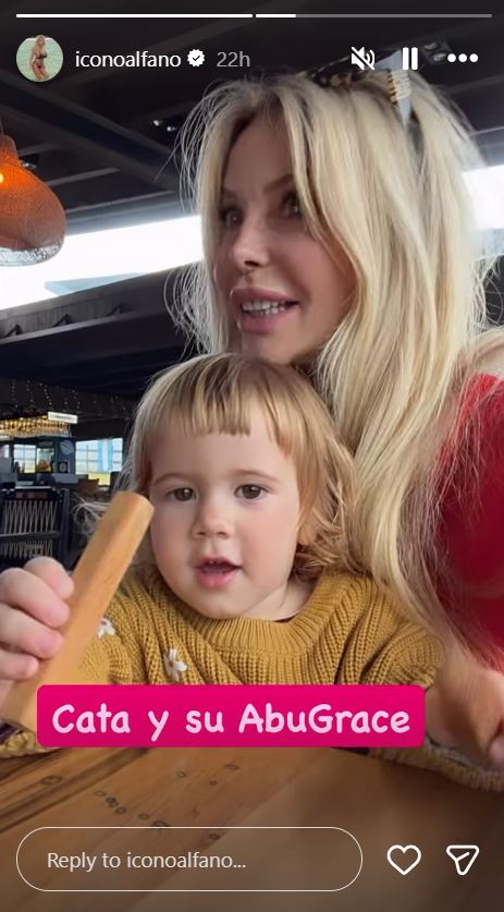 Graciela Alfano junto a su nieta, Catalina | Fuente: Instagram/iconoalfano