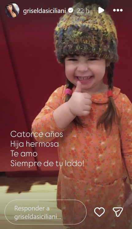 Margarita, la hija de Adrián Suar y Griselda Siciliani de pequeña | Fuente: Instagram/griseldasiciliani