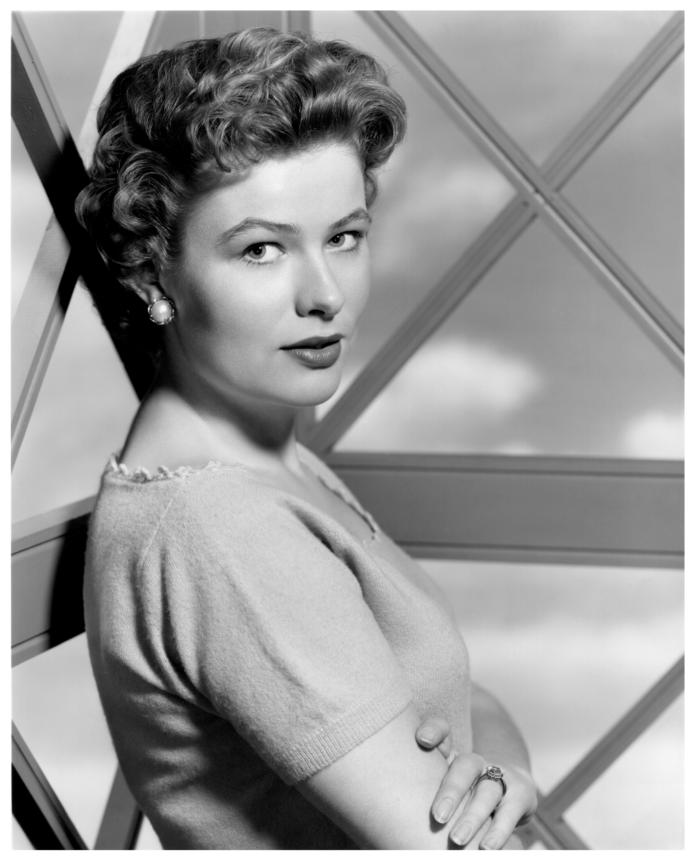 Nancy Olson en el plató de "Battle Cry", 1955 | Fuente: Getty Images