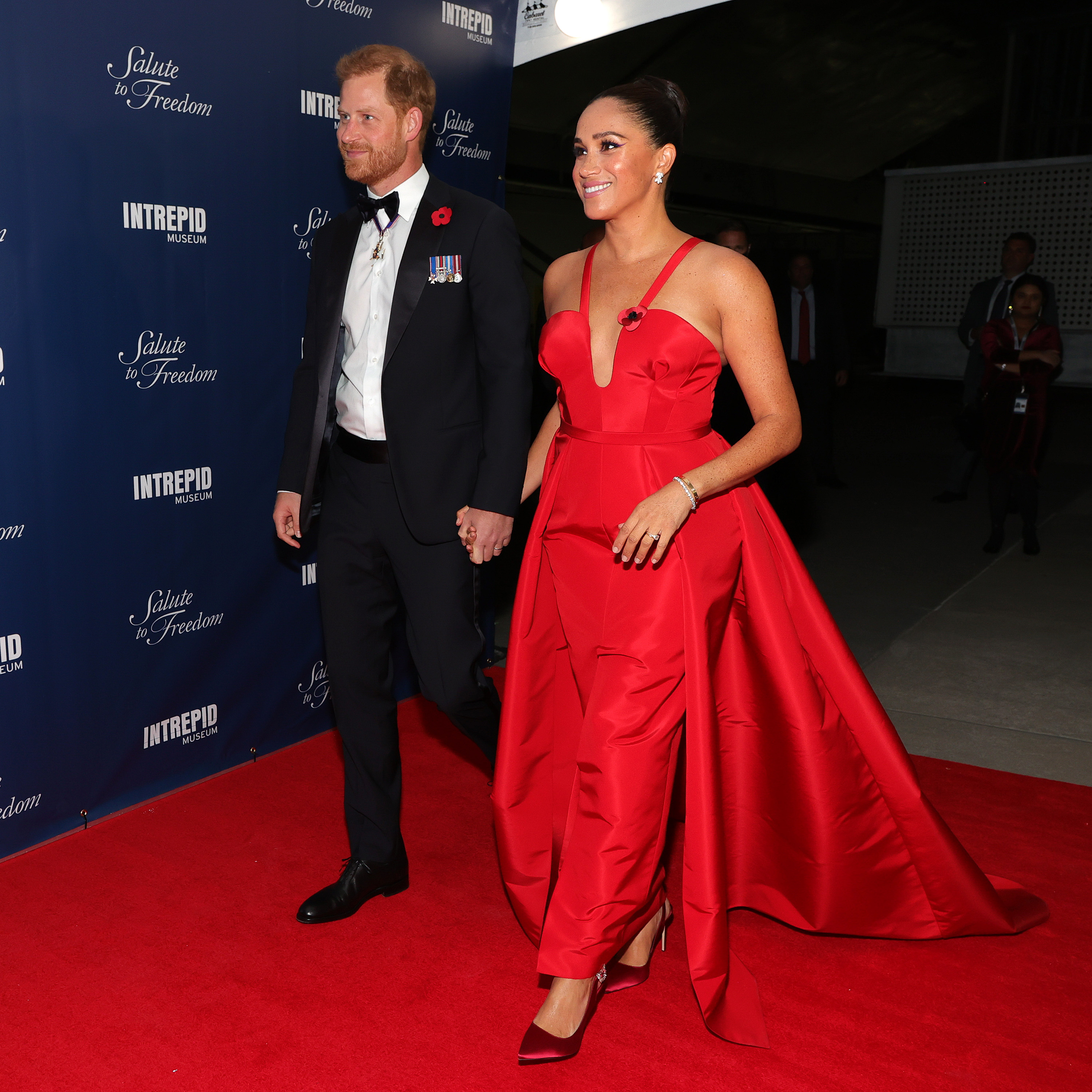 El príncipe Harry y Meghan Markle en la Gala Salute To Freedom en Nueva York el 10 de noviembre de 2021 | Fuente: Getty Images