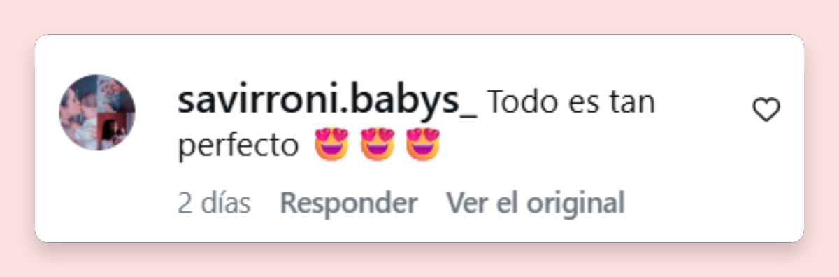 Comentario de un usuario sobre el bautismo de la hija de Dulce María | Fuente: Instagram/dulcemaria