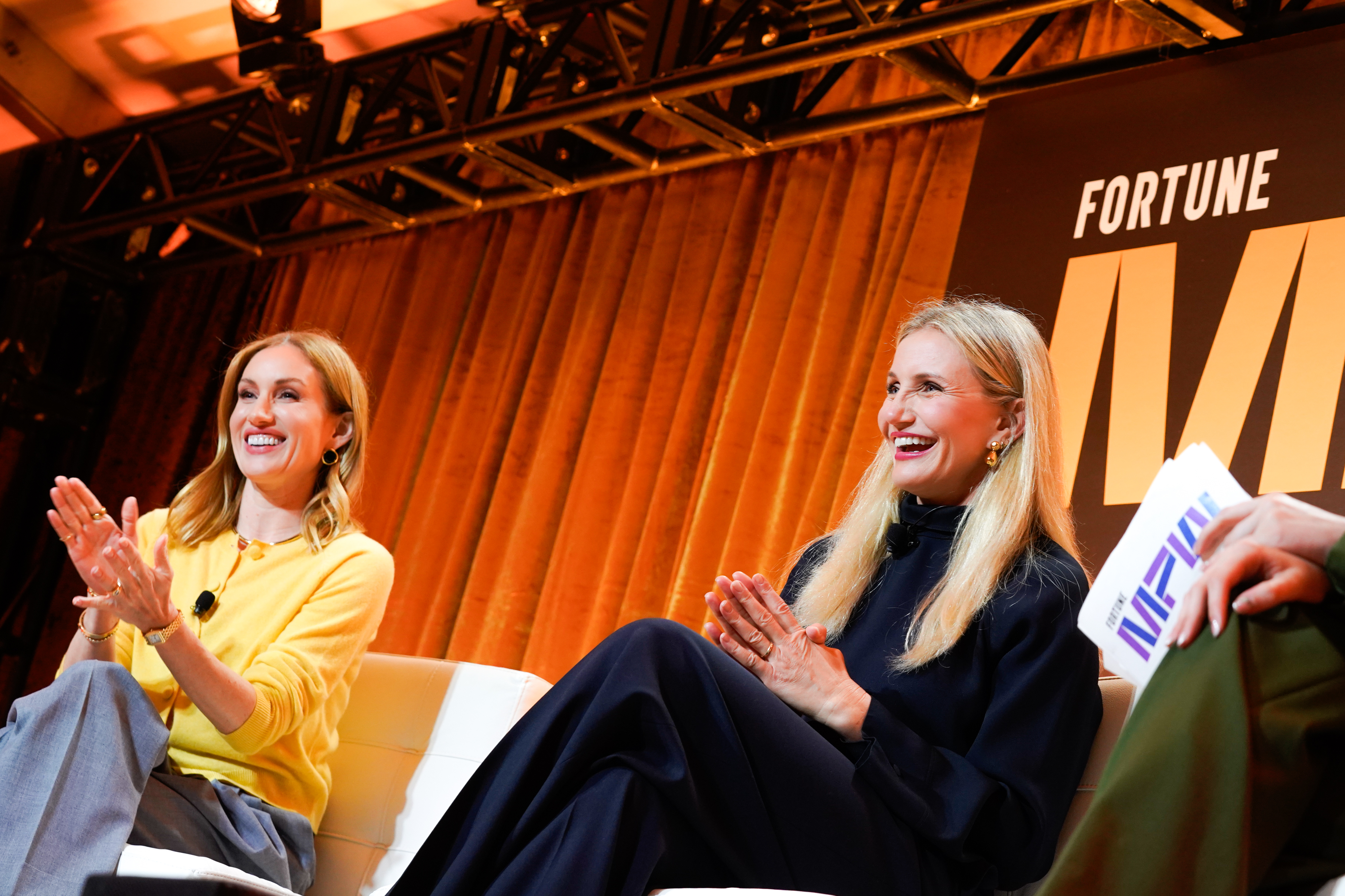 Katherine Power, Cameron Diaz y Emma Hinchliffe el 14 de octubre de 2024, en Laguna Niguel, California | Fuente: Getty Images