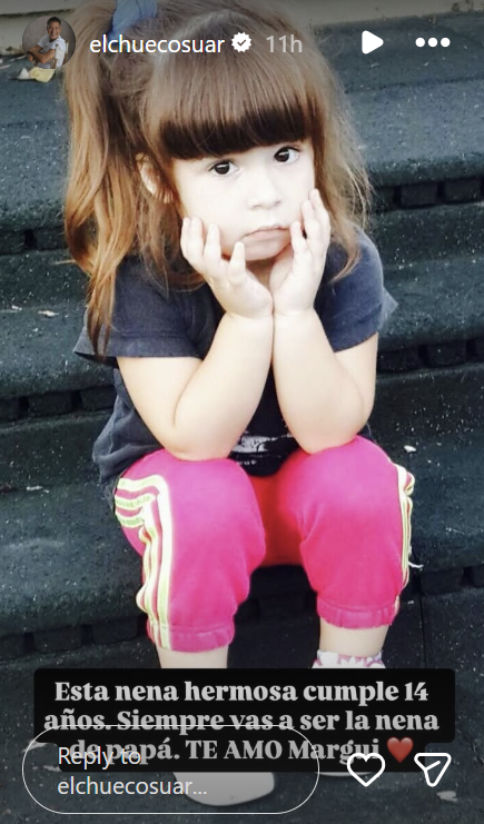 Margarita, la hija de Adrián Suar y Griselda Siciliani de pequeña | Fuente: Instagram/elchuecosuar