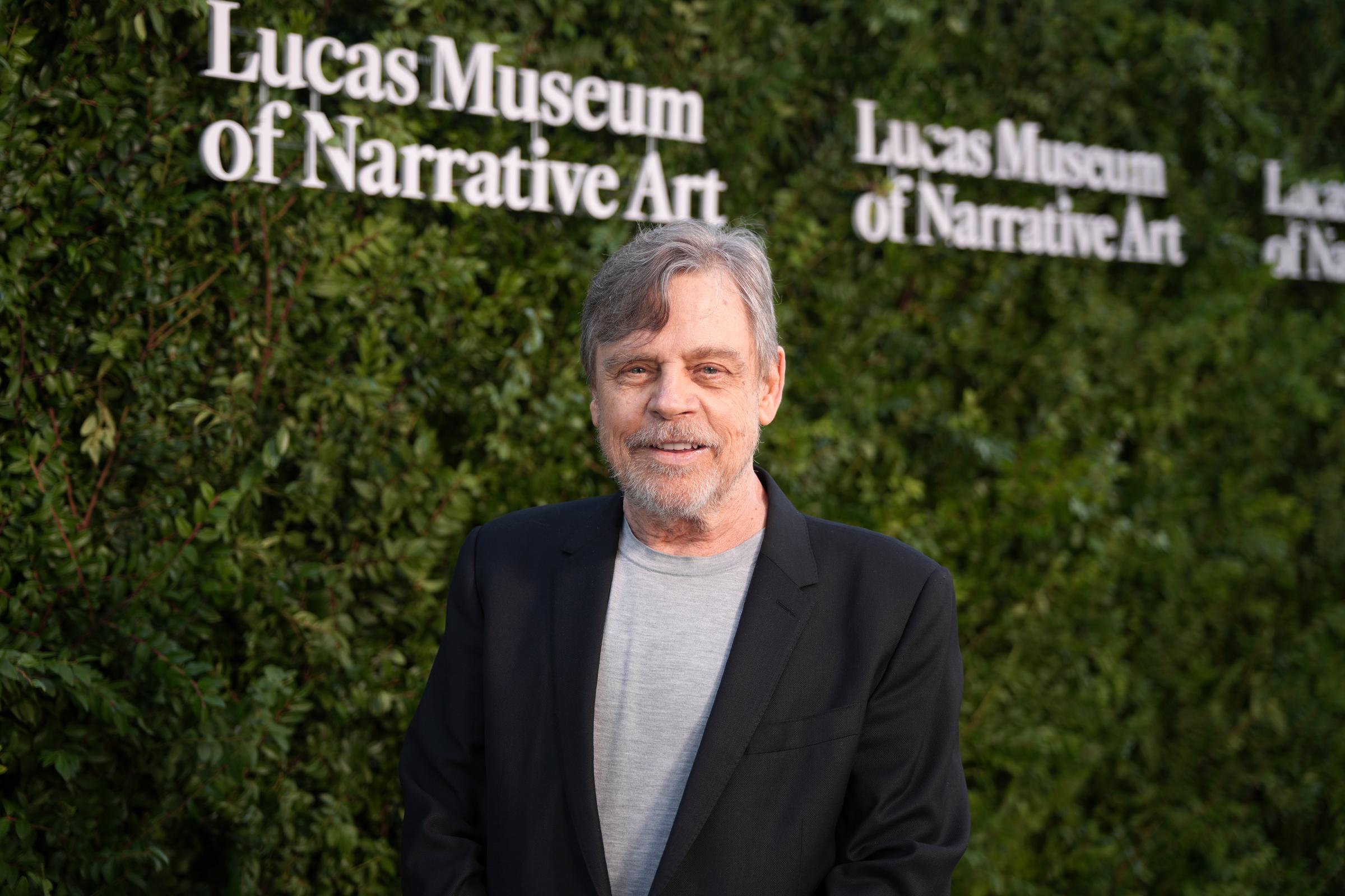 Mark Hamill asiste a la noche de inauguración del Museo Lucas de Arte Narrativo, celebrada el 19 de septiembre en Los Ángeles, California. El evento tuvo lugar justo cuando Hamill y su esposa, Marilou York, se acercaban a su 47.º aniversario de boda. | Fuente: Getty Images