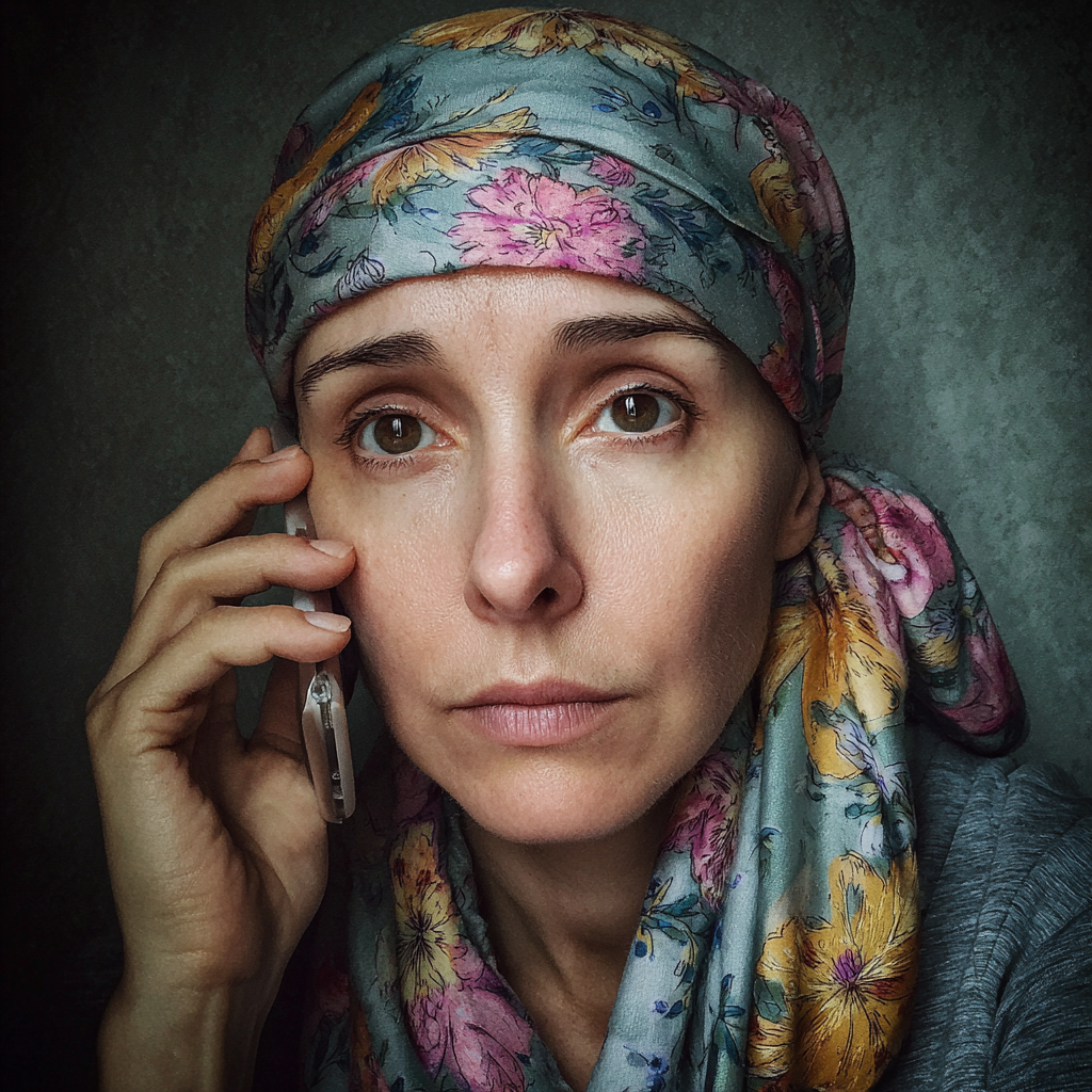 Una mujer al teléfono | Fuente: Midjourney