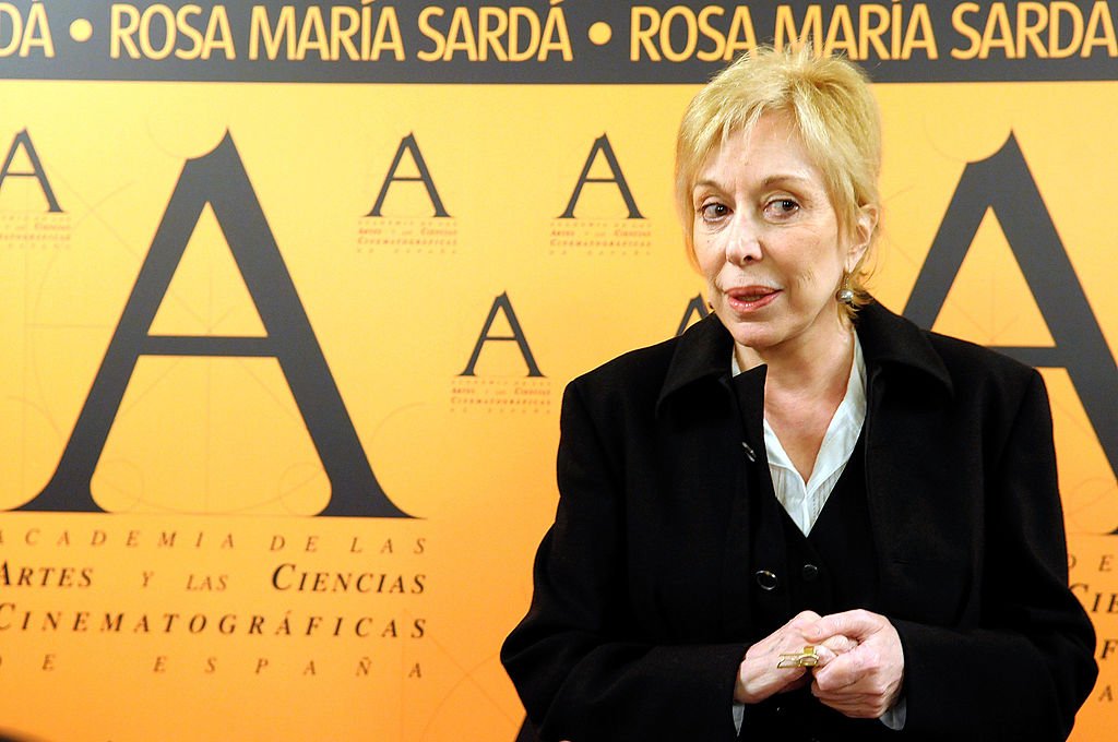 Rosa Maria Sarda en una rueda de prensa tras recibir la 'Medalla de oro'. | Foto: Getty Images