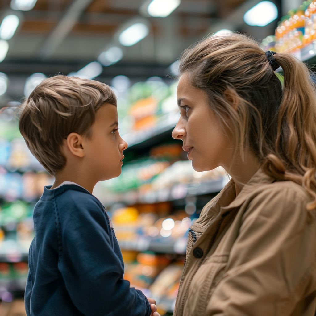 William y su madre conversando | Fuente: Midjourney