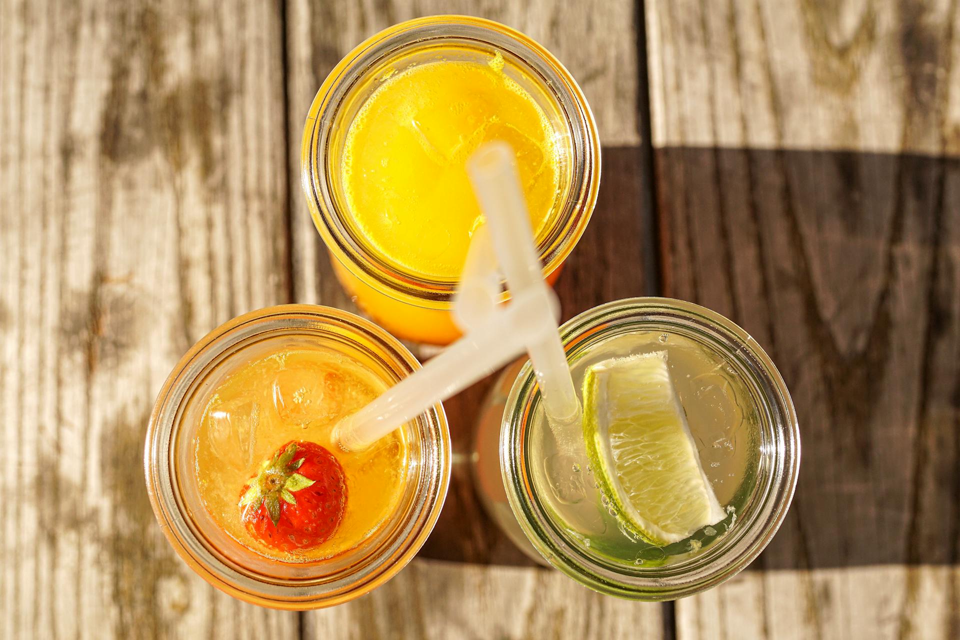 Toma aérea de bebidas | Fuente: Pexels
