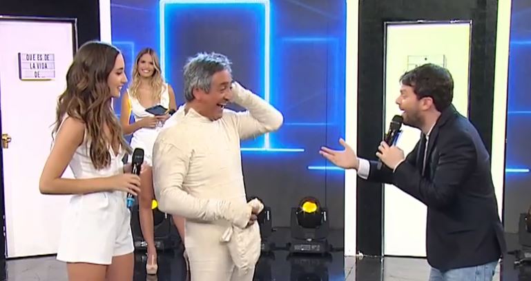 Juan Manuel Figueroa junto a Guido Kaczka | Fuente: Youtube/eltrece
