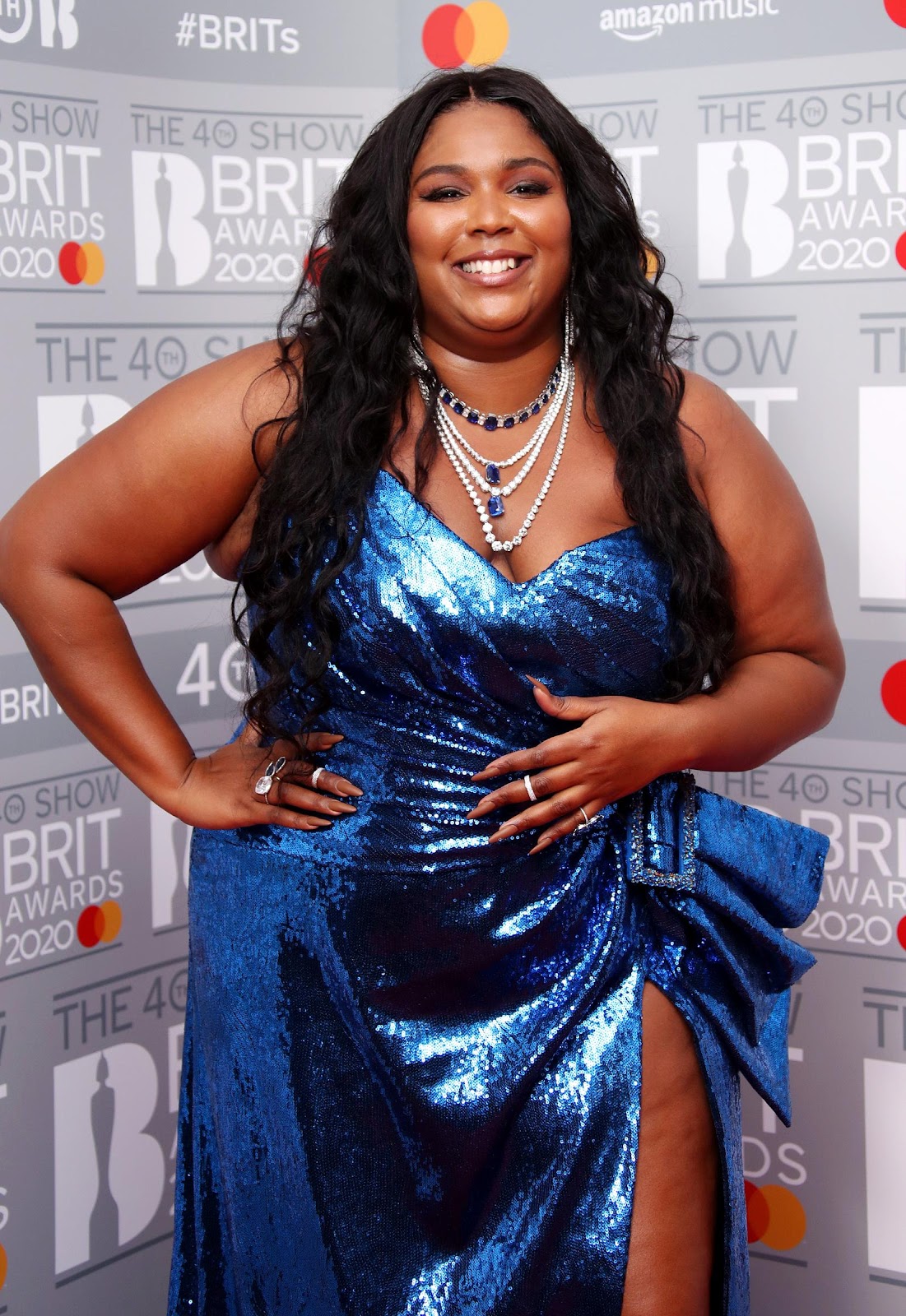 Lizzo posa en las salas de los ganadores en The BRIT Awards 2020 en The O2 Arena el 18 de febrero de 2020, en Londres, Inglaterra | Fuente: Getty Images