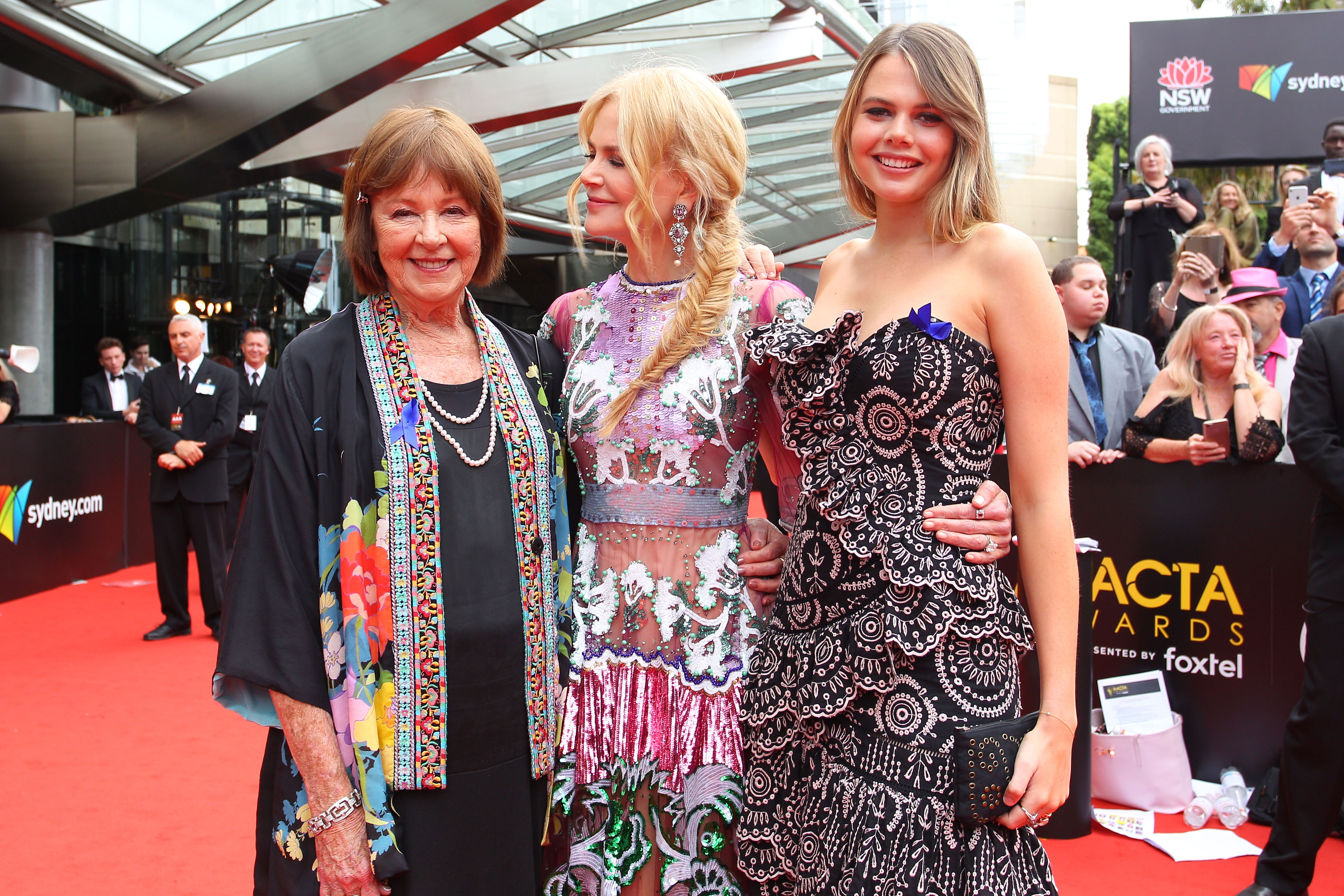 Janelle Ann Kidman, Nicole Kidman y Lucia Hawley el 5 de diciembre de 2018, en Sidney, Australia | Fuente: Getty Images