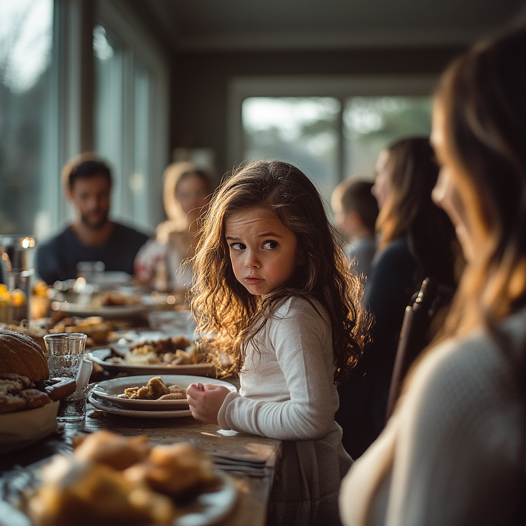 Uma menina agitada conversando com a mãe | Fonte: Meio da Jornada