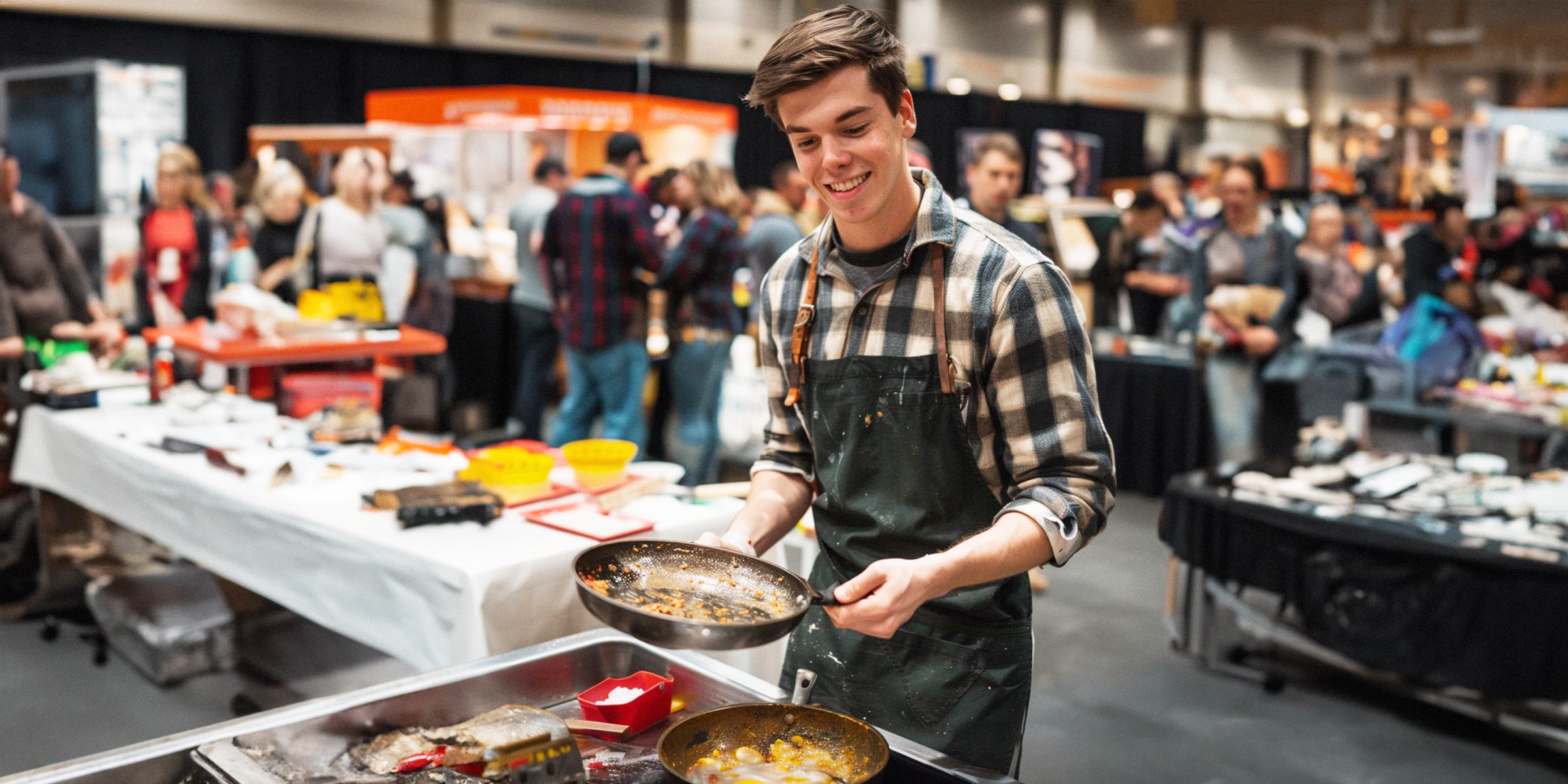 Hombre cocinando | Fuente: Midjourney