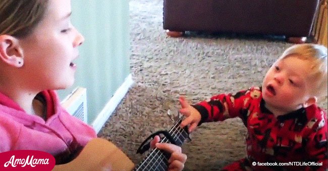 Niña le canta a su hermano con síndrome de Down en este hermoso video