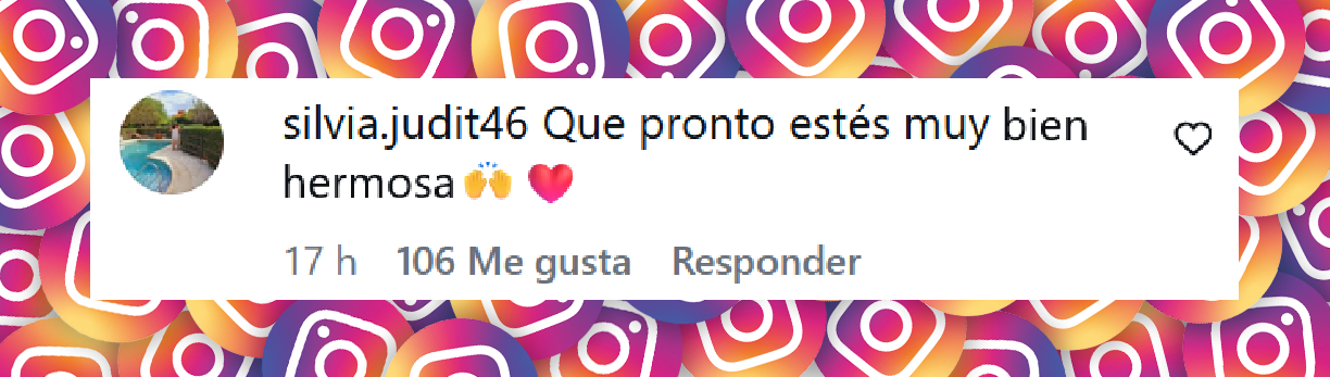 Comentario de una usuaria sobre el estado de salud de la conductora Daniela Ballester tras sufrir un ACV hemorrágico | Fuente: INstagram/c5n