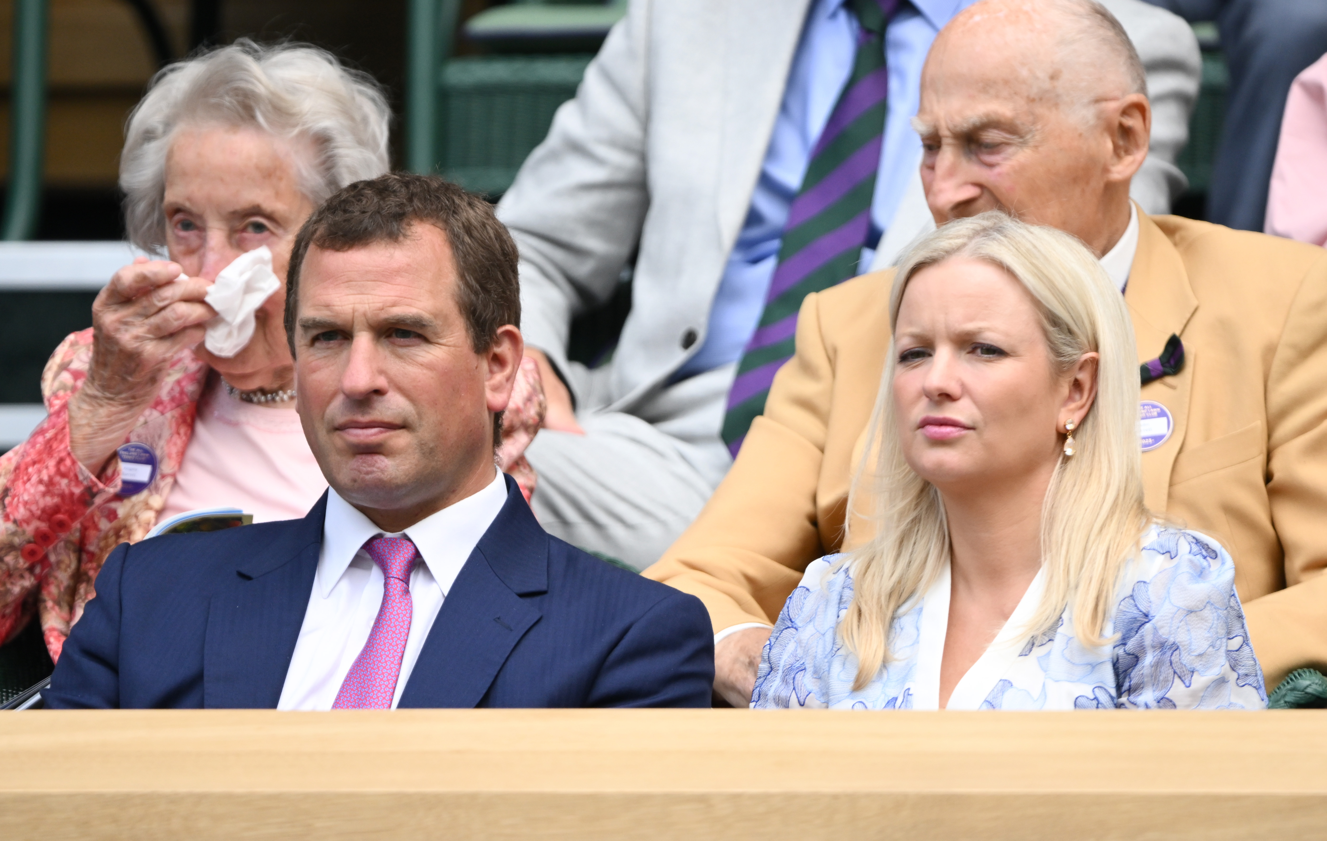 Phillips y Lindsay Wallace en la décima jornada del Campeonato de Tenis de Wimbledon en el All England Lawn Tennis and Croquet Club el 12 de julio de 2023 en Londres, Inglaterra | Fuente: Getty Images