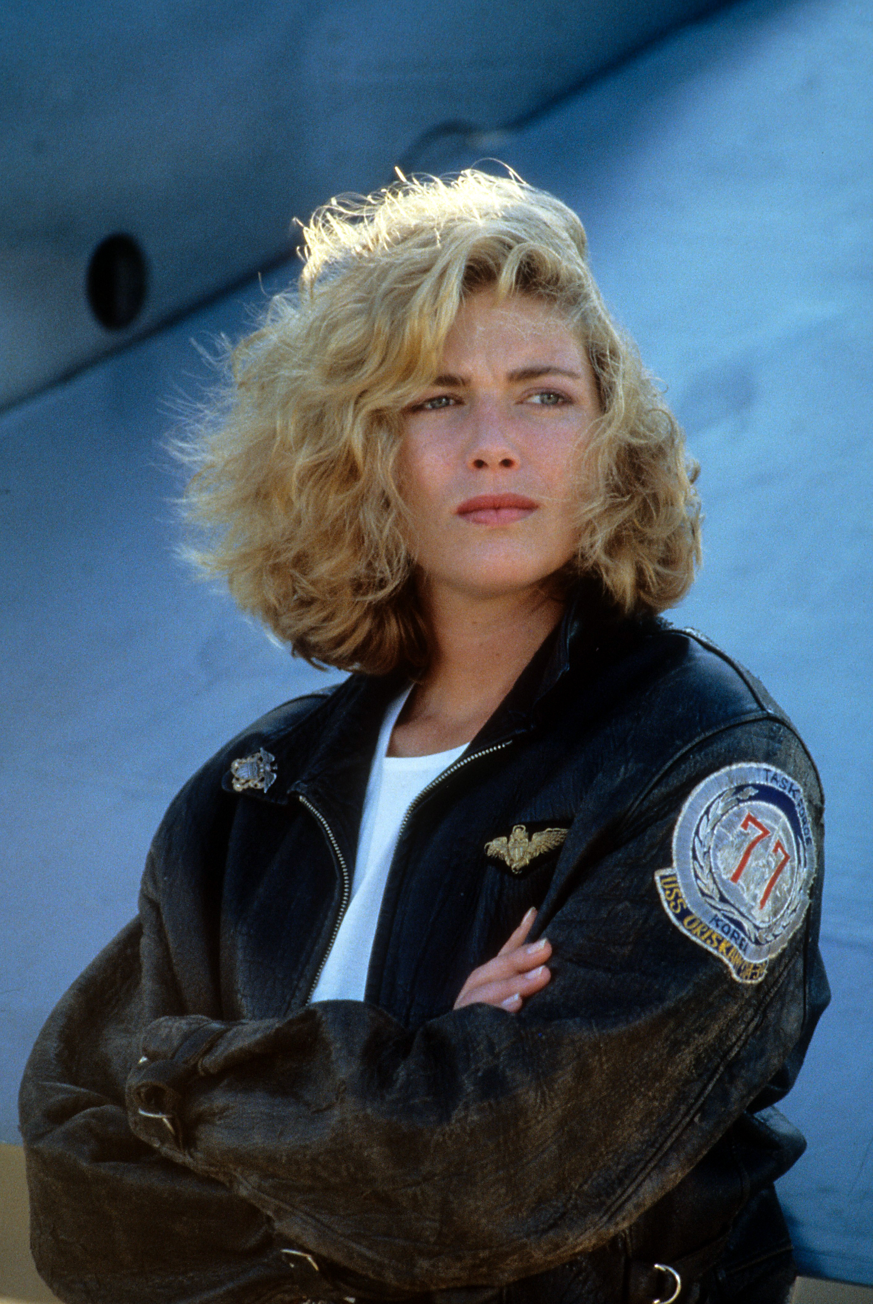 Kelly McGillis en una escena de "Top Gun" en 1986 | Foto: Getty Images