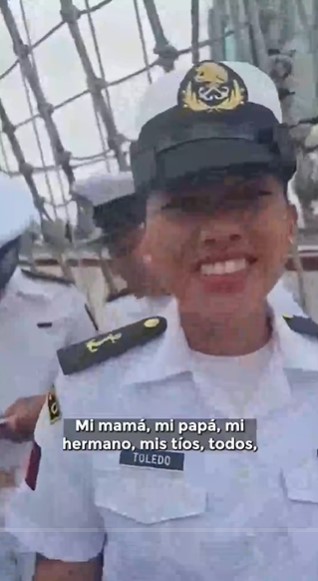 Los cadetes dan sus últimos mensajes antes de la colisión. | Foto: TikTok/latinus_us