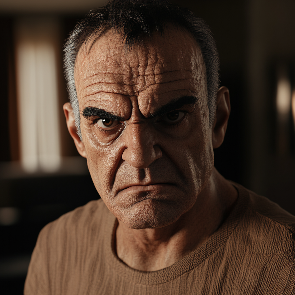 Un hombre mirando al frente | Fuente: Midjourney