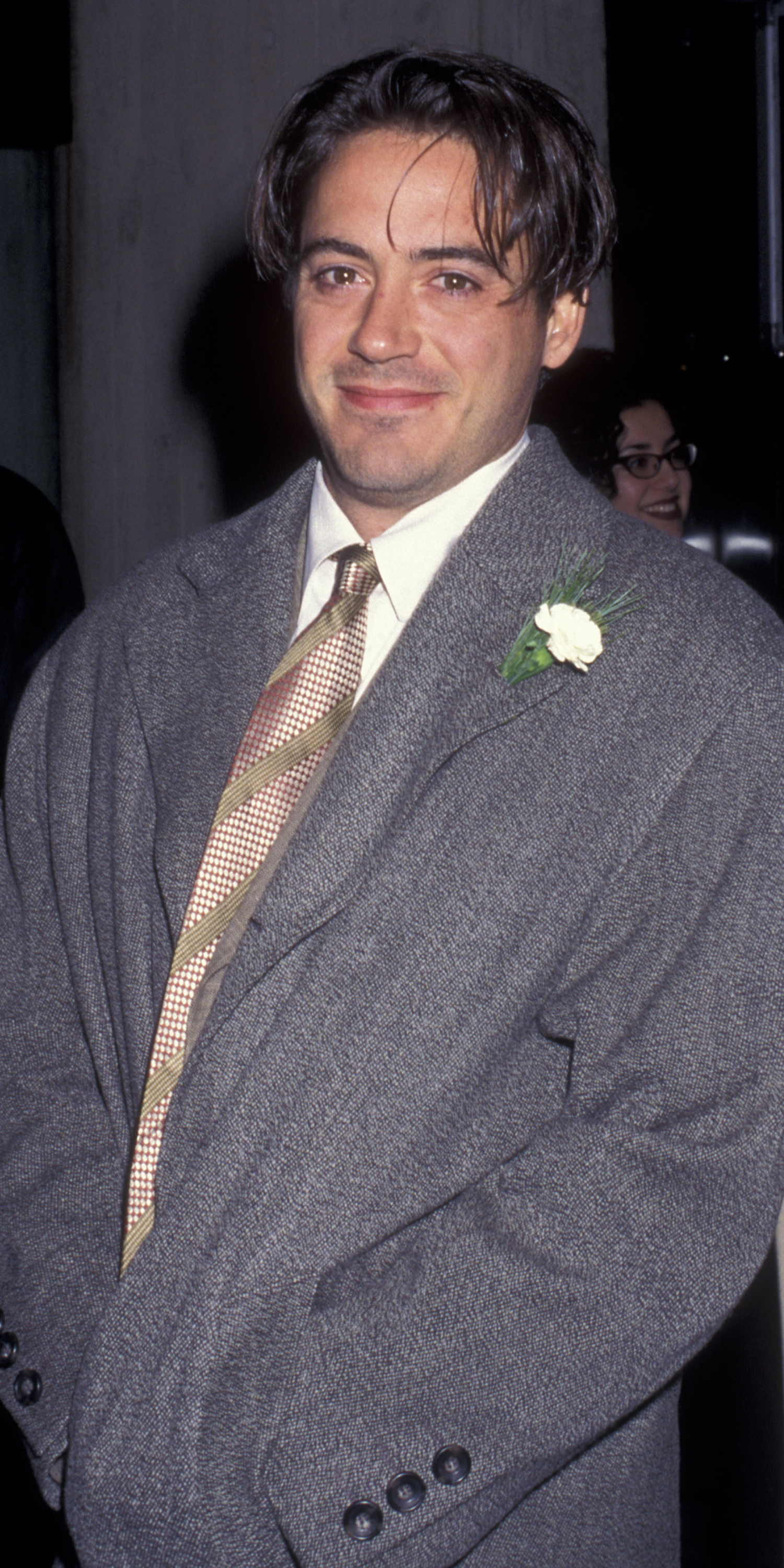 Robert Downey Jr. en el estreno de "Restauración" en Nueva York en 1991 | Foto: Getty Images